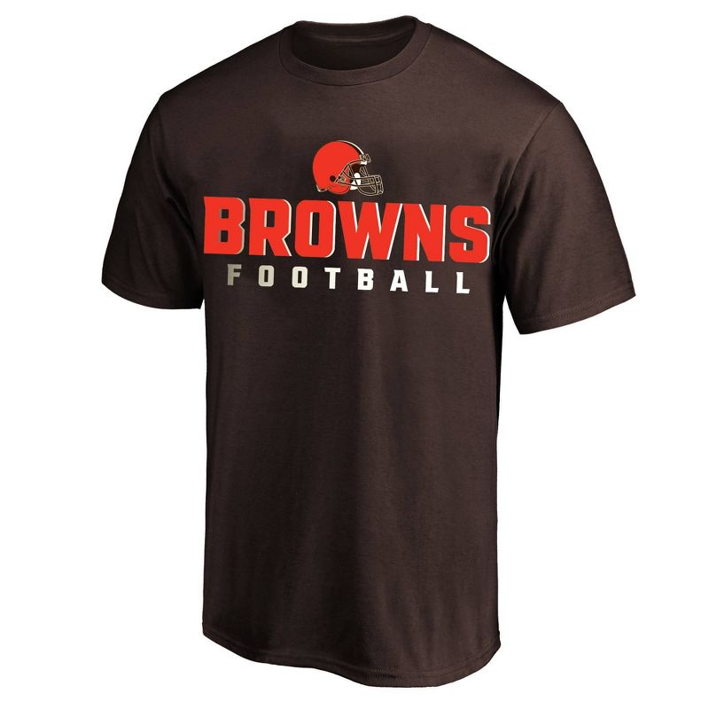 NFL Cleveland Browns Men's Big & Tall Short Sleeve Cotton T-Shirt, 1 of 4