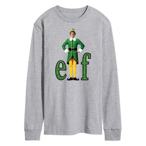 Men's - ELF - Christmas With Buddy Long Sleeve Graphic T-Shirt - 1 of 4