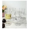 ChicFurnit Drinkware Oval Halo Plastic Wine Glasses Unbreakable Acrylic Design for Stylish Entertaining, Clear, 3.35"*3.35"*6.9" - 2 of 4