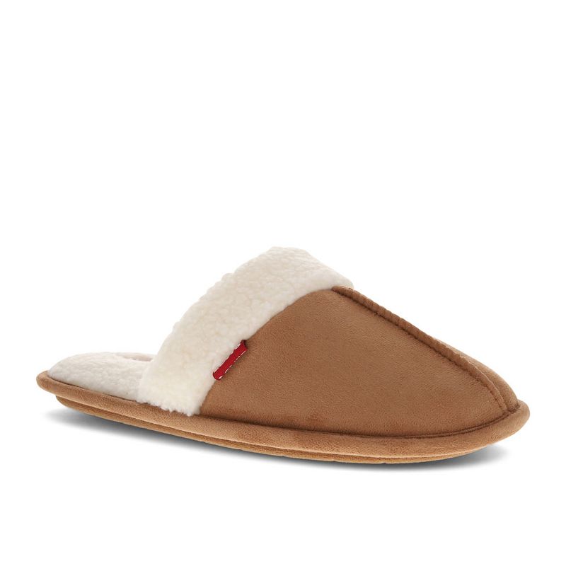 Levi's Womens Talya Microsuede Scuff House Shoe Slippers, 1 of 9