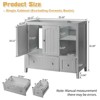 Karl Home Gray Bathroom Vanity Without Sink Top - 3 of 4