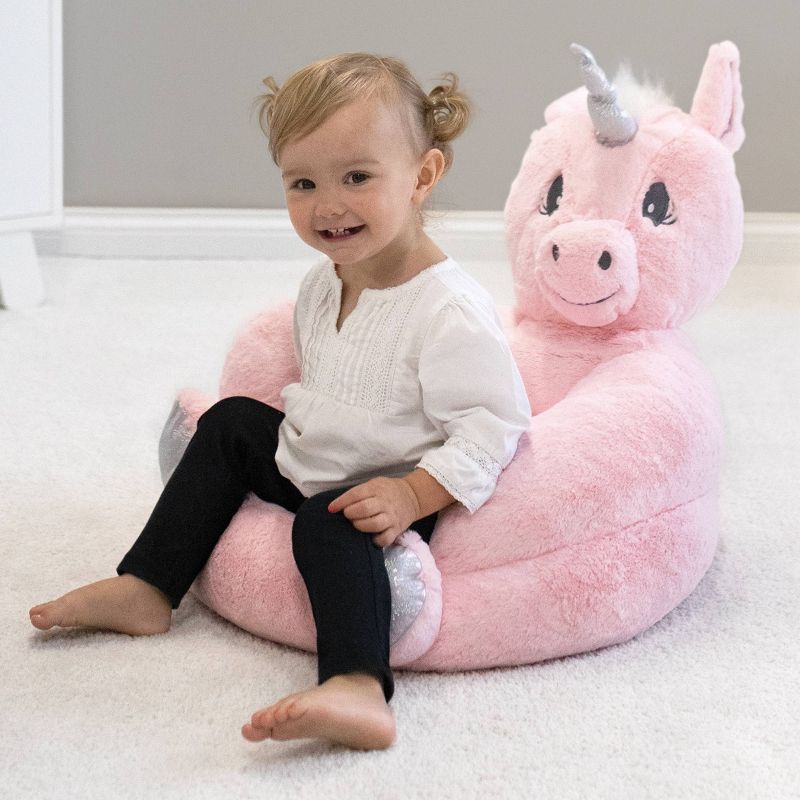 Unicorn Plush Character Kids&#39; Chair Pink - Trend Lab, 5 of 6