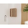 SEVOBAL Bathroom Storage Cabinets Floating Side Cabinet With Dual Close Doors And Reversible Design for Homes, Beige, 23.62"*9.81"*29.5" - 2 of 4