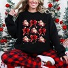 Simply Sage Market Women's Graphic Sweatshirt Coquette Santa and Bow Chart - 2 of 4
