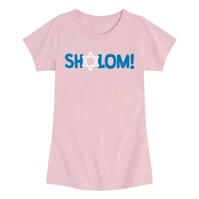 Girls' - Instant Message - Shalom Fitted Short Sleeve Graphic T-Shirt