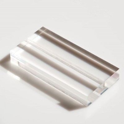 5 pcs Acrylic Place Card Holders Table Numbers Postcard Picture Display Stand 50x30x10mm