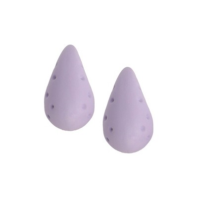 SOHI Women's Lavender The Small Dented Teardrop Stud Earrings