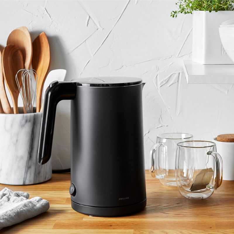 ZWILLING Enfinigy Cool Touch 1.5-Liter Electric Kettle, Cordless Tea Kettle & Hot Water, 3 of 9