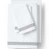 Lands' End Supima Cotton No Iron Sateen Embroidered Pillowcases - 400 thread count - 2 of 2