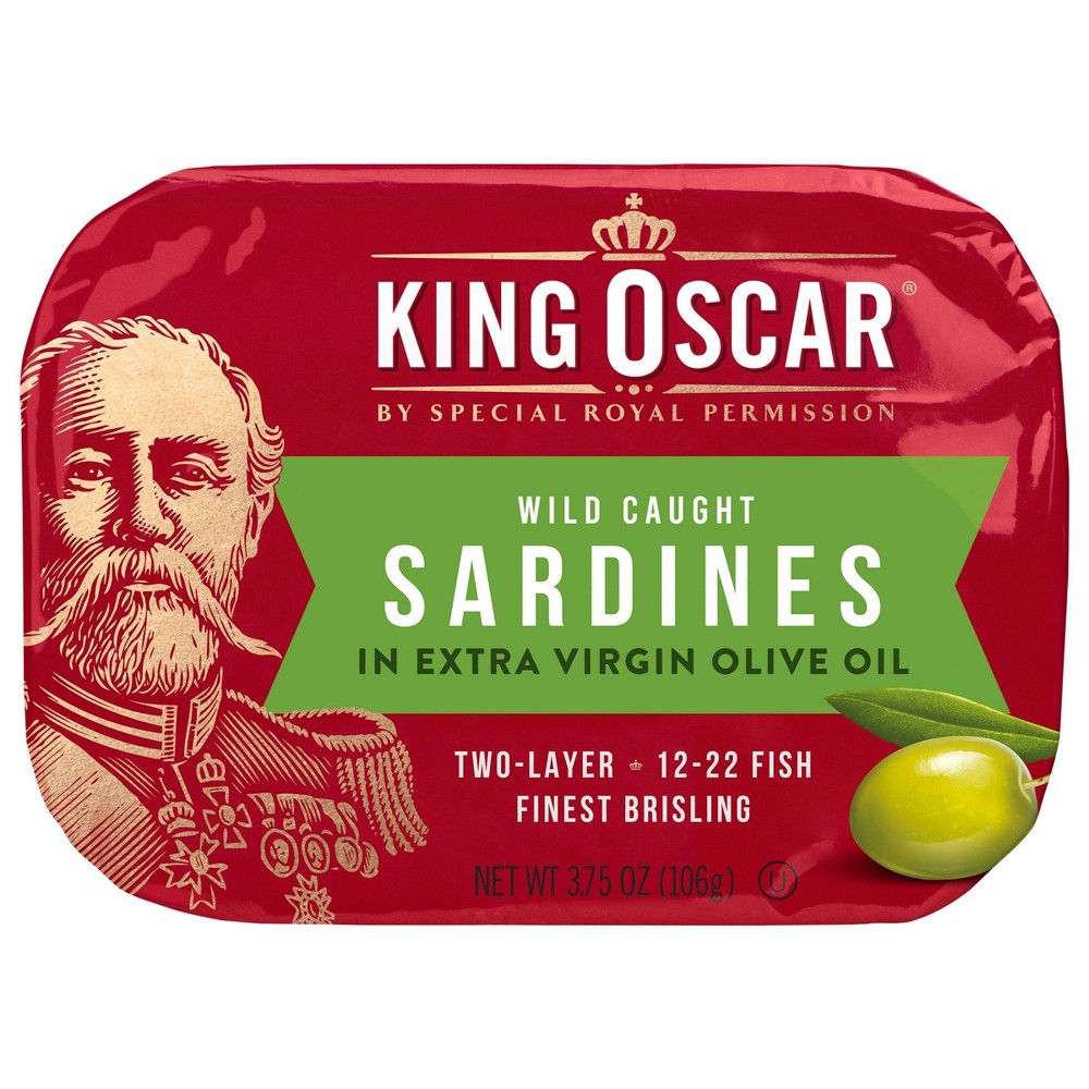 King Oscar WILD CAUGHT SARDINES IN EXTRA VIRGIN OLIVE OIL