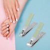 Unique Bargains Stainless Steel Manicure Nail Clippers Pedicure Care Tools 7 in 1 Set - 2 of 4