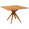 vidaXL Patio Table 43.3 inches x43.3 inches x29.5 inches  Solid Wood Acacia - 2 of 4