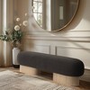 Meridian Furniture,Robertson Boucle Fabric Bench - 2 of 4