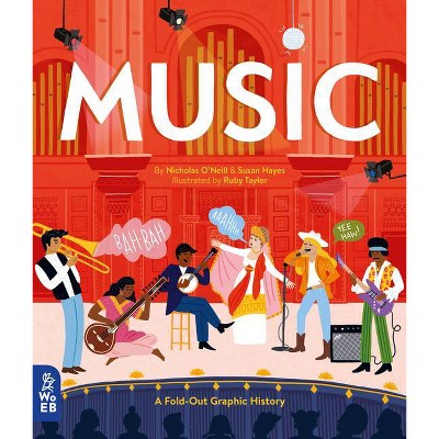 Music - (Fold-Out Graphic History) by  Nicholas O'Neill & Susan Hayes (Hardcover)