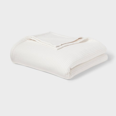 King Matelasse Bed Blanket Ivory Threshold Cotton Viscose Oeko tex Certified Machine Washable Target