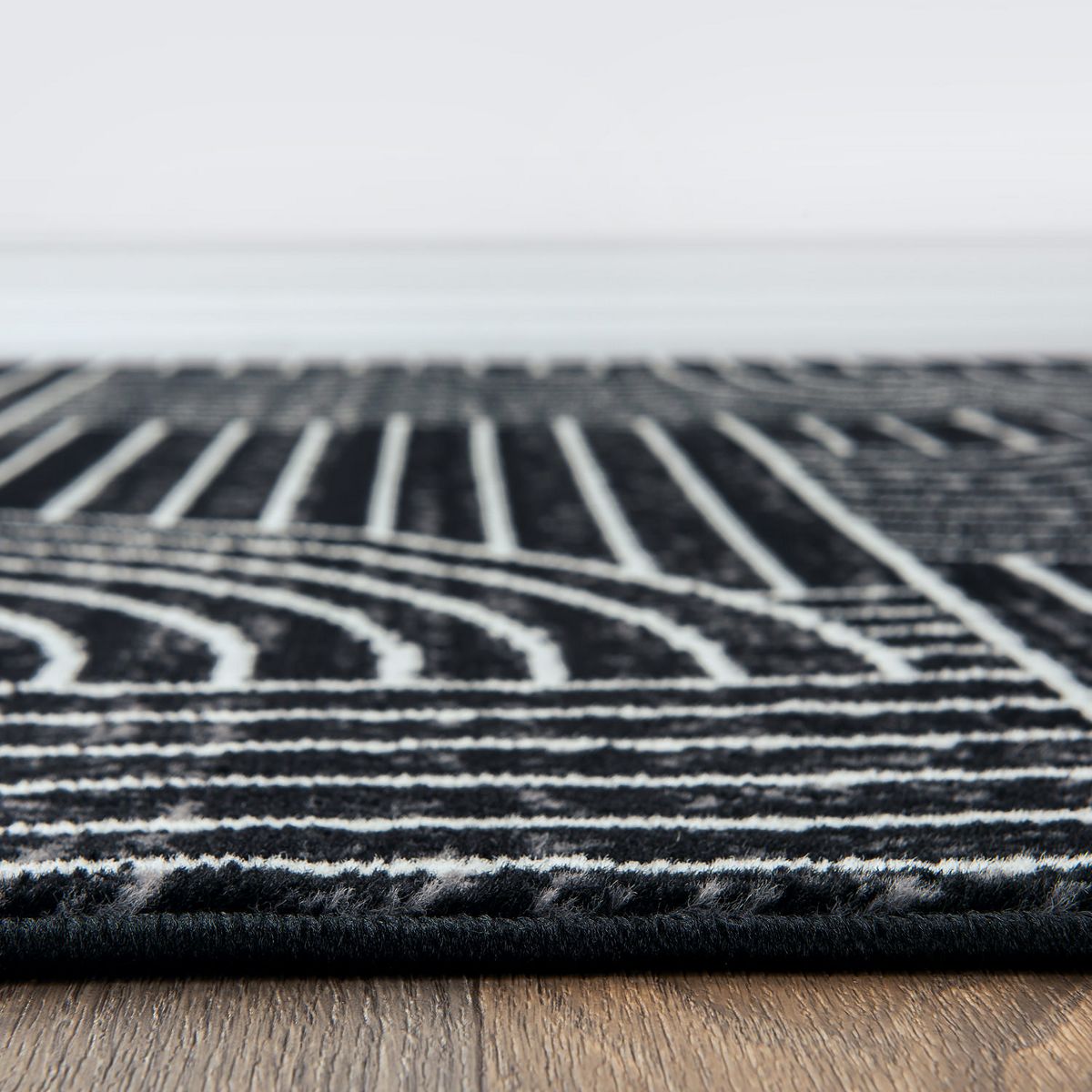 World Rug Gallery Contemporary Stripe Arch Design Area Rug: Stain & Fade-Resistant, Low Pile, Pet Friendly - thumbnail 3
