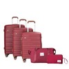 Grungis 5 Piece Bag and Luggage Sets(20"24"28 +A Travel Bag and A Toiletry Bag),PP Hardshell Carry Durable Luggage Set with TSA Lock - 2 of 4
