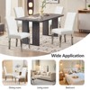 CLIHOME Set of 2 Modern Dining Chairs with Plush Velvet Upholstery, Sturdy Stainless Steel Legs & S-Shaped Springs - Ergonomic Support - 4 of 4