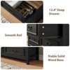 Gikpal Wooden Dresser for Bedroom, Entryway Table, Wooden Sideboard with 6 Drawers, Storage Tower Unit, Vintage Farmhouse Design, Bedroom, Living Room - 4 of 4