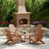 WestinTrends Malibu 5-Piece HDPE Adirondack Chair Outdoor Patio Square Table Conversation Set - 2 of 4