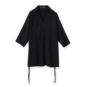 YOUZEY Deep V Beach Cover Up - Black - 1 of 4