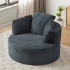 Aukfa 49" Oversized Accent Corduroy Lounge Chair with Memory Foam , No Assembly Required, for Living Room & Bedroom - 2 of 4