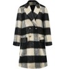 Womens Long Coats Brushed Flannel Plaid Double Breasted Trench Coat Windproof Lapel Thick Faux Woolen Coats Winter Warm Coats Long Outwear - 3 of 4