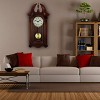 Bedford Clock Collection 26.5 Inch Chiming Pendulum Wall Clock in Colonial Mahogany Cherry Oak Finish - 4 of 4