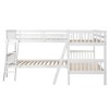 PAGED Twin Size Loft Bed with L-Shaped Desk, Modern Metal Bed Frame with Ladder and Guardrails for Bedroom - 4 of 4