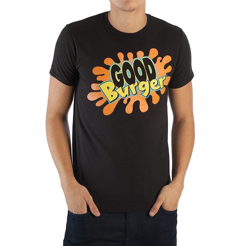 Nickelodeon Good Burger T-Shirt Men's Black Logo Tee, 4 of 5