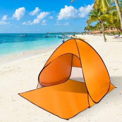 Pop Up Beach Tent Sun Shade Shelter Anti-UV Automatic Waterproof Tent Canopy for 2/3 Man