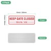 Unique Bargains Home Aluminum Reflective Fade Resistant Keep Gate Closed Thank You Sign 4 Pcs - 2 of 4