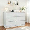 6 Dresser Drawer with Deep Drawers and Spacious Top, Storage Organizer for Bedroom, Living Room, Entryway-The Pop Home - 2 of 4