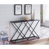 Kings Brand Furniture – Calvert Modern Console Sofa Table, Black Metal Frame & Gray Wood - Perfect for Entryways and Living Rooms - 4 of 4