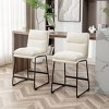 Sapphtopaz Modern Upholstered Dining Chairs Set of 2, Kitchen Chairs with Metal Legs for Kitchen Dining Room - 2 of 4