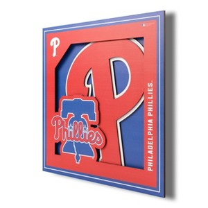 MLB Philadelphia Phillies 3D Logo Series Wall Art - 12"x12" - 1 of 4