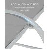 Patio Chaise Lounge Set of 3, Outdoor Pool/Beach Sunbathing Lawn Lounger with Arm & Side Table, for Poolside, Backyard - 4 of 4