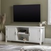 58" MDF Grooved-Door Classic TV Stand with Adjustable Shelves and Cord Management for Living Room and Bedroom - 4 of 4