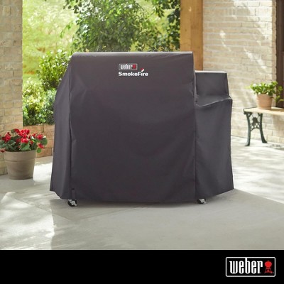 Weber SmokeFire Black Weather Resistant Grill Cover for EX6 Series