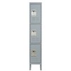 66" Metal Locker Storage Cabinet, Employees Metal Locker with Door, Lockable File Cabinet, Storage Locker for School Gym Home Office Garage - 4 of 4