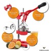 Vollum Manual Fruit Citrus Juicer - Commercial Grade, Stainless Steel and Cast Iron - Non-skid Suction Cup Base - 15.3" - 3 of 4