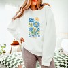 Simply Sage Market Summer Vibes Blue Flowers Lightweight Garment Dyed Sweatshirt - 3 of 4