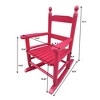 VisioGear Rocking Chair, Children's Rocking Chair with Armrests, Indoor or Outdoor Porch Rocker for Garden, Red, 14.17"*18.90"*22.44" - 2 of 4