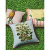 20" x 20" Leafy Floral Square Patio Throw Pillow - New York Botanical Garden: Stain & Fade Resistant, Embroidered - 2 of 4