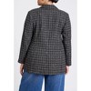 ELOQUII Women's Plus Size Plaid Tweed Blazer - 3 of 4