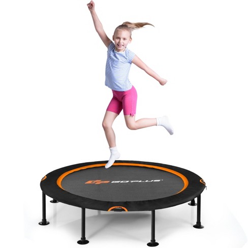 2-Person Foldable Mini Kids Fitness Rebounder Trampoline - Costway