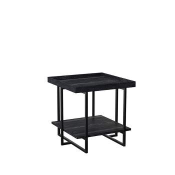 Franda Tray Top End Table Black - miBasics