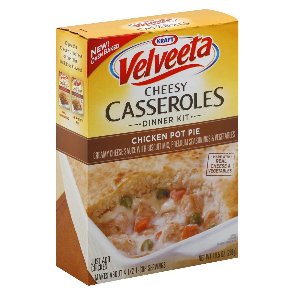 UPC 021000043248 product image for Velveeta Cheesy Casseroles Chicken Pot Pie 10.5 oz | upcitemdb.com