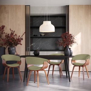 Set of 2 Fabrico Mid-Century Modern Dining/Accent Chair - Lumisource - 1 of 4