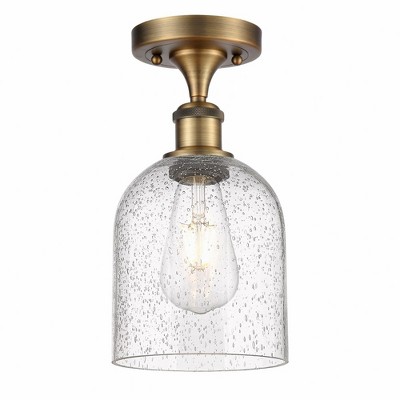 Bella - 1 Light Semi-Flush Mount In Industrial Style-10.75 Inches Tall and 5.5 Inches Wide